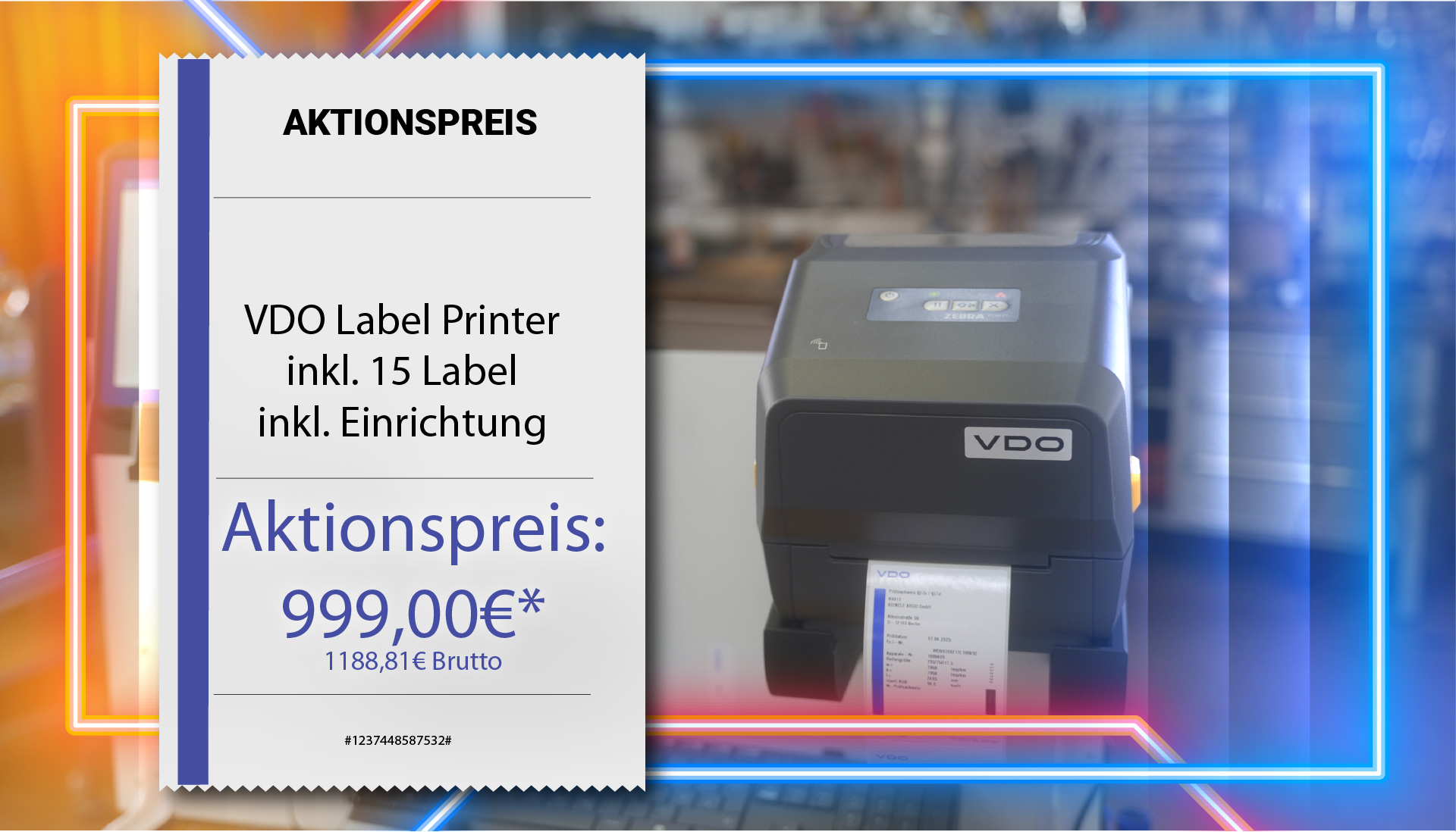 VDO Label Printer Aktionspreis